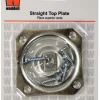 Waddell 2-1/2 in. H Straight Steel Table Leg Plate