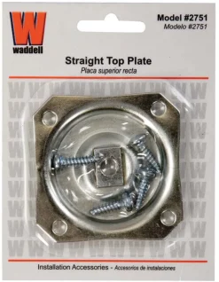 Waddell 2-1/2 in. H Straight Steel Table Leg Plate