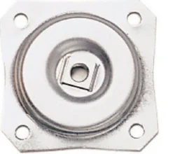 Waddell 2-1/2 in. H Straight Steel Table Leg Plate