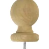 Waddell 4-1/4 in. H X 3-1/4 in. L Prefinished Brown Pine Exterior Post Top