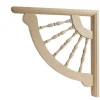 Waddell 12 in. H X 12 in. L Prefinished Black Hardwood Decorative Bracket