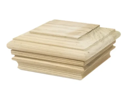 Waddell 4 in. H X 4 in. L Prefinished Brown Pine Exterior Post Top