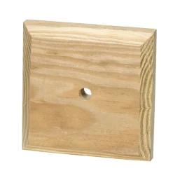 Waddell 4 in. W X 4 in. L Prefinished Brown Pine Post Cap
