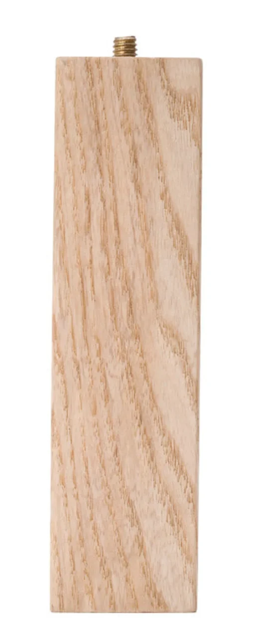 Waddell Parsons Style Ash Wood Natural Unfinished Table Leg 6 H x 5/16 Dia. in. with Hardware