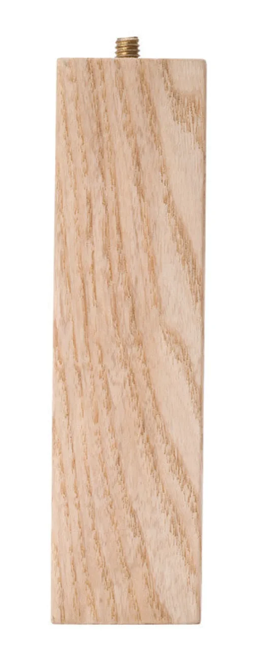 Waddell Parsons Style Ash Wood Natural Unfinished Table Leg 6 H x 5/16 Dia. in. with Hardware
