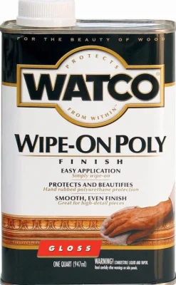WATCO Wipe On Poly Gloss Clear Oil-Based Polyurethane 1 qt