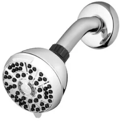 Waterpik PowerPulse+ Chrome 6 settings Wallmount Showerhead 1.8 gpm