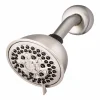 Waterpik PowerPulse Massage Brushed Nickel 7 settings Wallmount Showerhead 1.8 gpm
