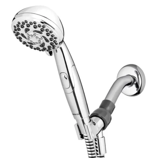 Waterpik PowerSpray+ Chrome 6 settings Handheld Showerhead 1.8 gpm