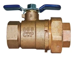 Watts 1 in. Brass FIP Union Ball Valve Full Port Lever