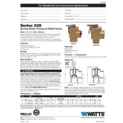 Watts 3/4 in. FPT in. X 3/4 in. MPT Brass Boiler Pressure Relief Valve