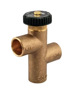 Watts 3/4 in. Sweat in. X 3/4 in. Sweat Brass Tempering Valve