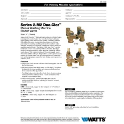 Watts Duo-Cloz 3/4 in. MPT in. X 1/2 in. Sweat Brass Washing Machine Valve