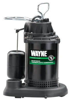 Wayne 1/3 HP 3,750 gph Thermoplastic Vertical Float Switch AC Submersible Sump Pump