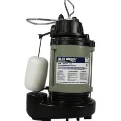 Wayne Blue Angel 1/2 HP 5220 GPH Cast Iron Vertical Float Switch AC Submersible Sump Pump