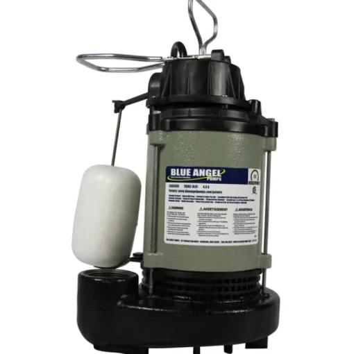 Wayne Blue Angel 1/2 HP 5220 GPH Cast Iron Vertical Float Switch AC Submersible Sump Pump