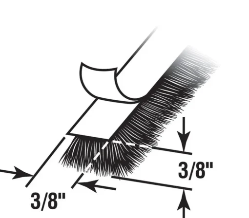 WEATHRSTRP3/8X3/8X18'WHT