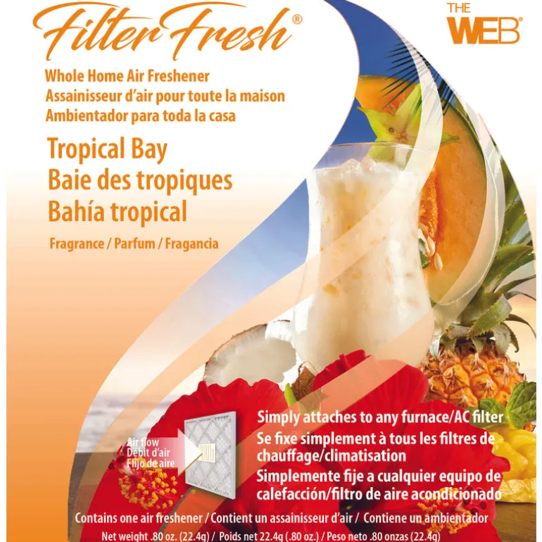 Web FilterFresh Tropical Bay Scent Air Freshener 0.8 oz. Gel