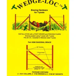 Wedge-Loc 2 in. H X 7.5 in. W Aluminum Diagonal Brace