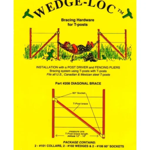 Wedge-Loc 2 in. H X 7.5 in. W Aluminum Diagonal Brace