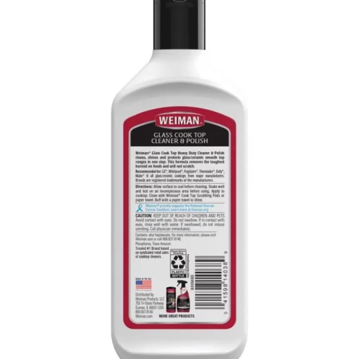 Weiman Apple Scent Glass Cooktop Cleaner 10 oz oz. Cream (Pack of 6)