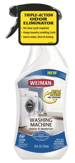 Weiman High Efficiency Spray-and-Go Formula Washing Machine Cleaner Liquid 24 oz. (Pack of 6)