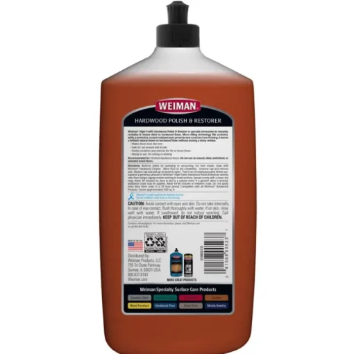 Weiman High Traffic High Gloss Hardwood Floor Polish & Restorer Liquid 32 oz. (Pack of 6)