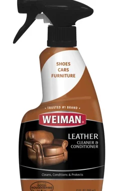 Weiman Lemon Scent Leather Cleaner & Conditioner 12 oz. (Pack of 6)