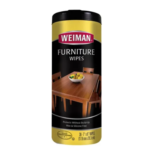 Weiman Lemon Scent Wood Cleaner and Polish 30 pk Wipes