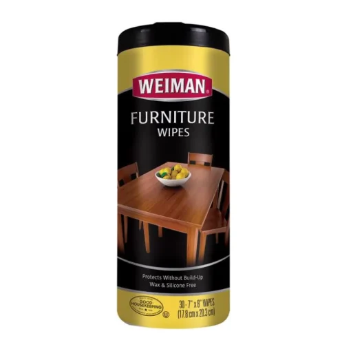Weiman Lemon Scent Wood Cleaner and Polish 30 pk Wipes