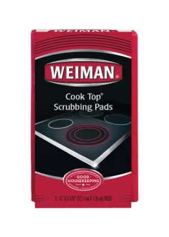Weiman No Scent Cooktop Scrubbing Pads 3 ct Sponge (Pack of 6)