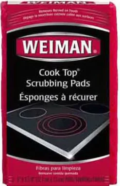 Weiman No Scent Cooktop Scrubbing Pads 3 ct Sponge (Pack of 6)