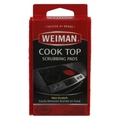 Weiman No Scent Cooktop Scrubbing Pads 3 ct Sponge (Pack of 6)