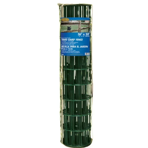 Welded Wire Fence, Vinyl Coated, 36-In. x 50-Ft.