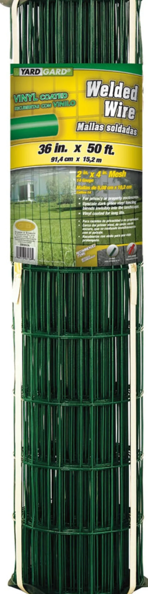 Welded Wire Fence, Vinyl Coated, 36-In. x 50-Ft.