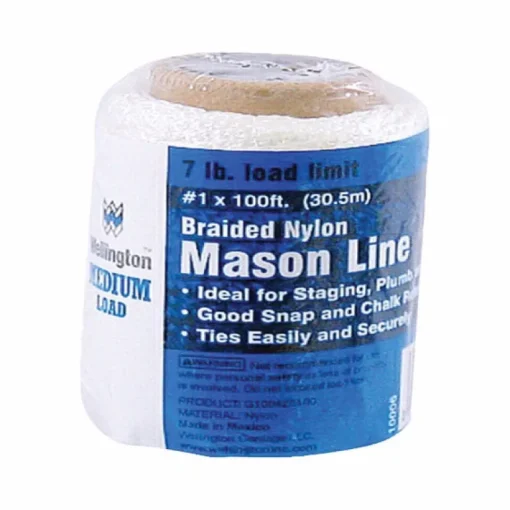 Wellington 100 ft. L White Braided Nylon Mason Line