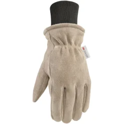 Wells Lamont HydraHyde M Suede Cow Leather Winter Brown Gloves