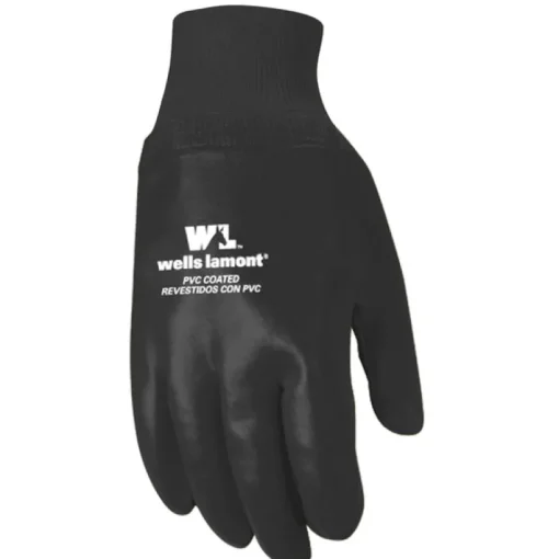 Wells Lamont Men's Indoor/Outdoor Chore Gloves Black One Size Fits All 1 pair