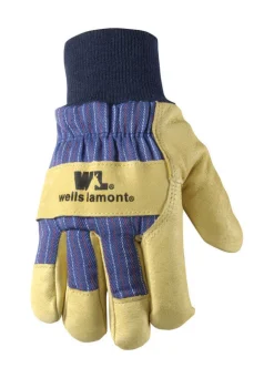 Wells Lamont Men's Outdoor Cold Weather Work Gloves Blue/Tan XL 1 pk