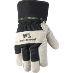 Wells Lamont Men's Outdoor Gloves Black/Brown M 1 pk