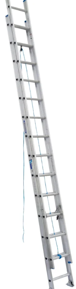 Werner 28 ft. H Aluminum Extension Ladder Type I 250 lb. capacity