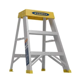 Werner 2 ft. H Aluminum Step Ladder Type IA 300 lb. capacity