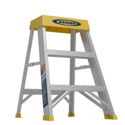 Werner 2 ft. H Aluminum Step Ladder Type IA 300 lb. capacity