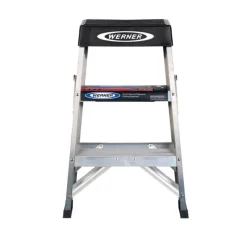 Werner 2 ft. H Aluminum Step Ladder Type IA 300 lb. capacity