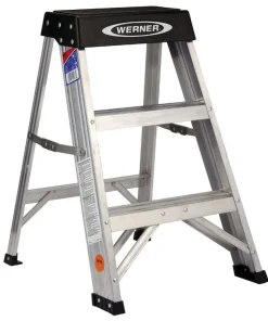 Werner 2 ft. H Aluminum Step Ladder Type IA 300 lb. capacity
