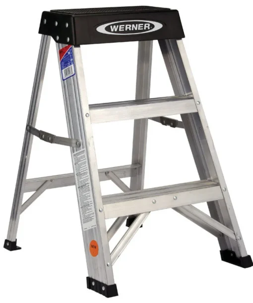 Werner 2 ft. H Aluminum Step Ladder Type IA 300 lb. capacity