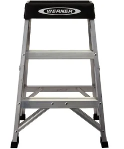 Werner 2 ft. H Aluminum Step Ladder Type IA 300 lb. capacity