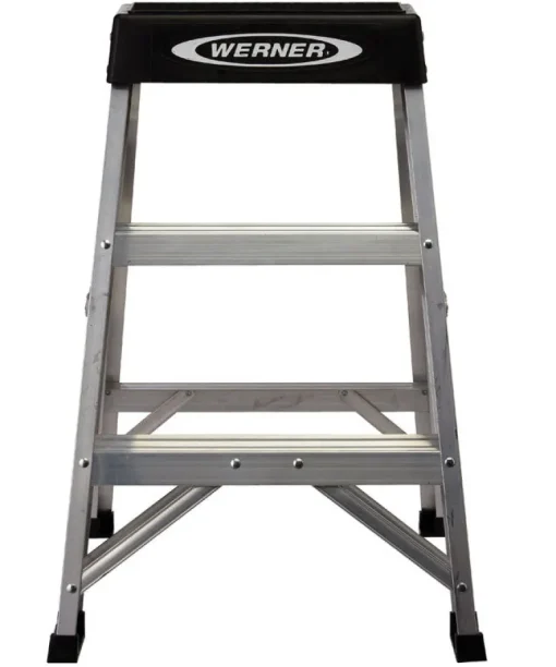 Werner 2 ft. H Aluminum Step Ladder Type IA 300 lb. capacity