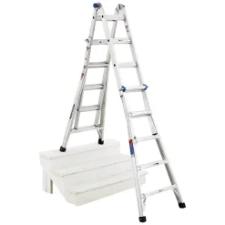 Werner 22 ft. H Aluminum Yes Multi-Position Ladder Type IA 300 lb. capacity