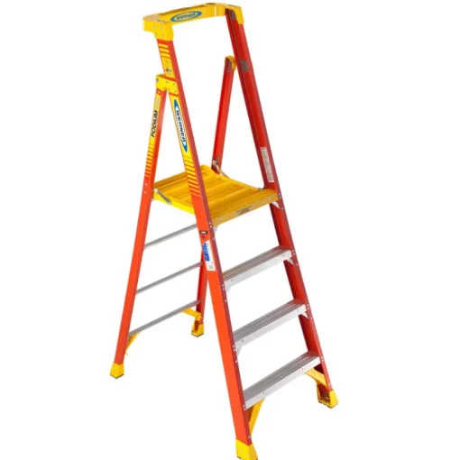 Werner 4 ft. H Fiberglass Podium Platform Ladder Type IA 300 lb. capacity